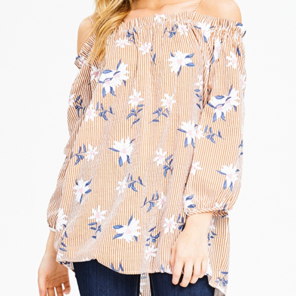 NWT Floral Boho Long Blouse - Picture 2 of 7